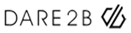 Dare2b logo, monochrome wordmark version, on a transparent background