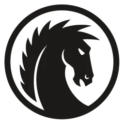 Dark Horse Comics logo, monochrome icon version, on a transparent background