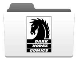 Dark Horse Comics logo, white version, on a transparent background