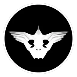 Logo da Darkorbit, versão ícone preto, em fundo transparente