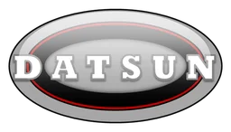 Datsun logo, monochrome version, on a transparent background