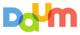 Daum logo, horizontal version, on a transparent background