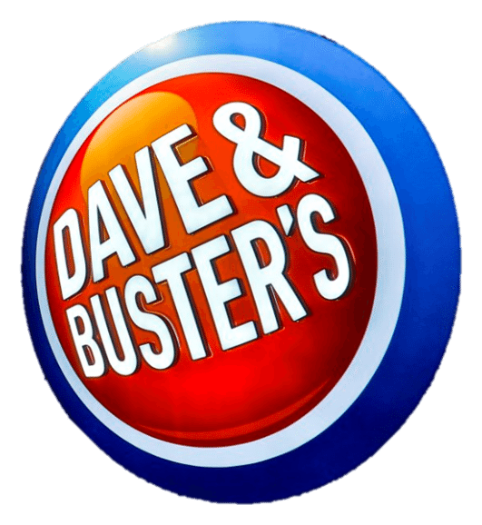 Dave and Busters logo on a transparent background