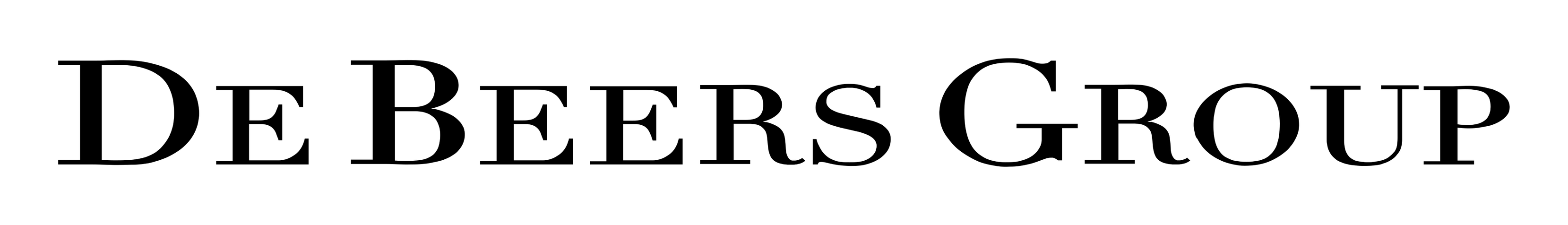 De Beers logo on a transparent background