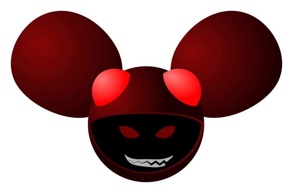 Deadmau5 logo on a transparent background