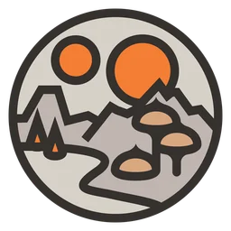 Decentraland logo, icon version, on a transparent background