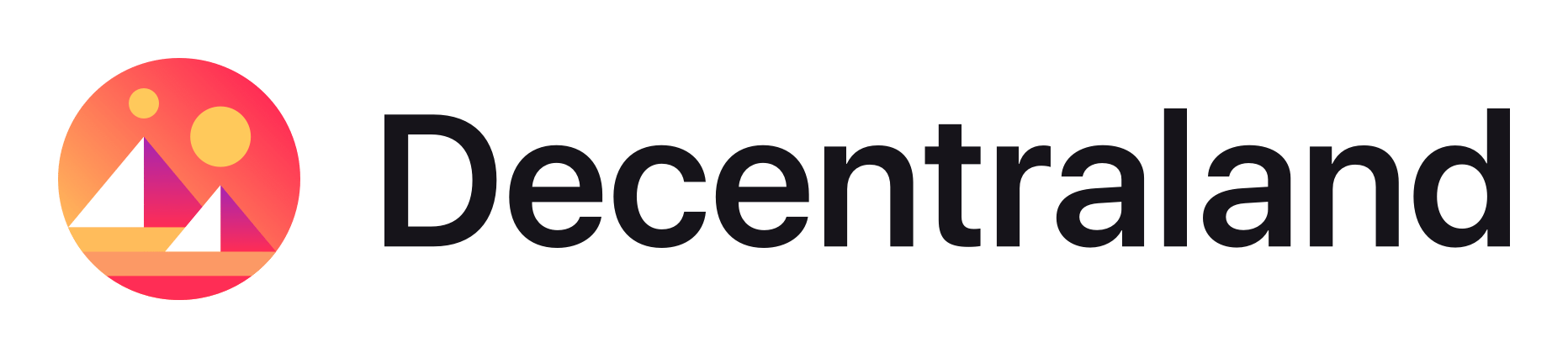 Decentraland logo on a transparent background