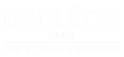 Decleor logo, white version, on a transparent background