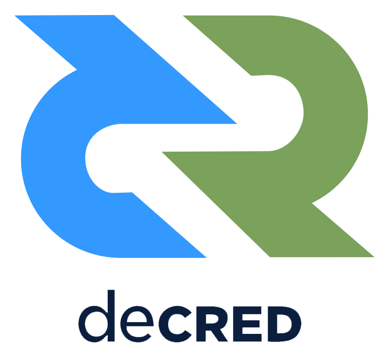 Decred logo on a transparent background