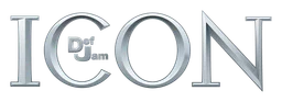 Def Jam logo, monochrome wordmark version, on a transparent background