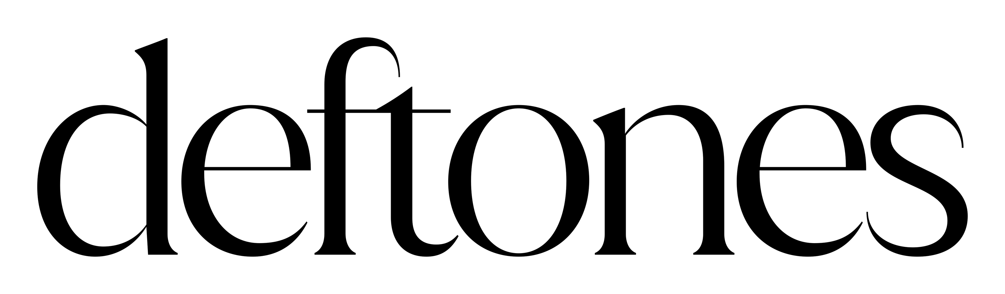 Deftones logo on a transparent background