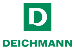 Deichmann logo, horizontal version, on a transparent background