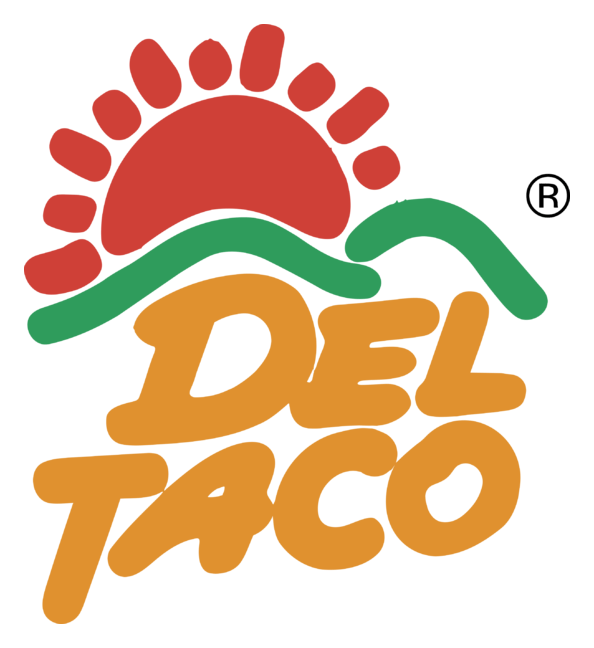 Del Taco Logo, Variante Icon, auf transparentem Hintergrund