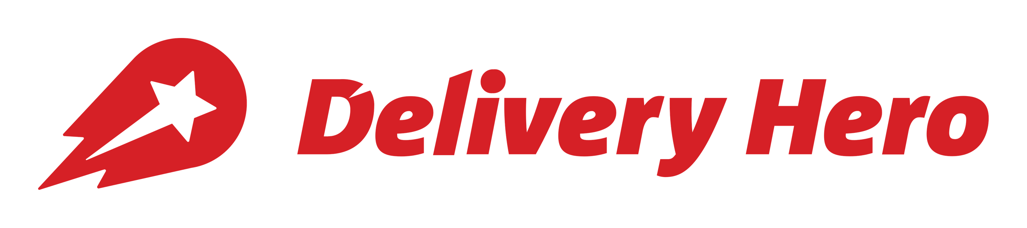 Delivery Hero logo on a transparent background