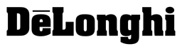 Delonghi logo, black wordmark version, on a transparent background