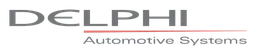 Delphi logo, monochrome wordmark version, on a transparent background