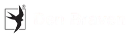 Den Braven logo, white wordmark version, on a transparent background