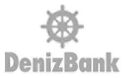 Denizbank logo, monochrome version, on a transparent background