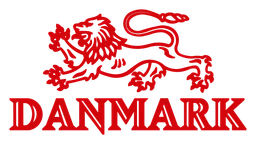 Denmark logo, horizontal version, on a transparent background