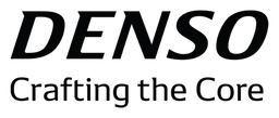 Denso logo, black wordmark version, on a transparent background
