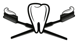 Dent logo, black version, on a transparent background