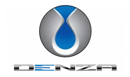 Denza Logo, Variante horizontal, auf transparentem Hintergrund