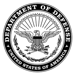 Department of Defense logo, black icon version, on a transparent background
