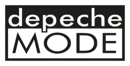 Depeche Mode logo, black version, on a transparent background