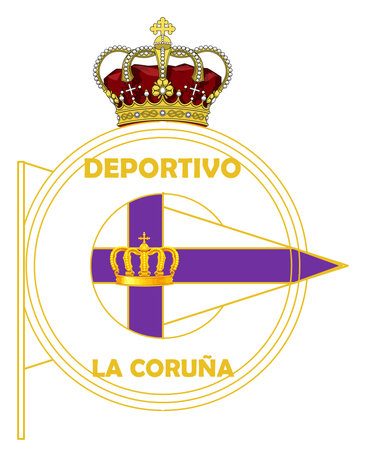 Deportivo de la Coruna logo on a transparent background