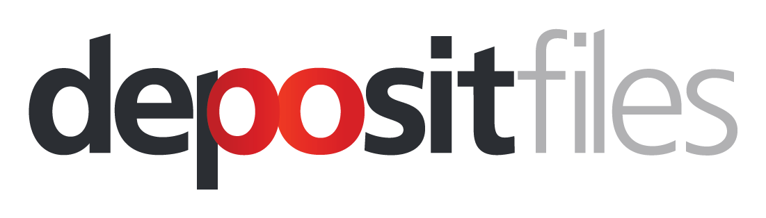 Logo de Depositfiles sobre fondo transparente