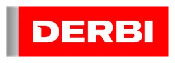Derbi logo, wordmark version, on a transparent background