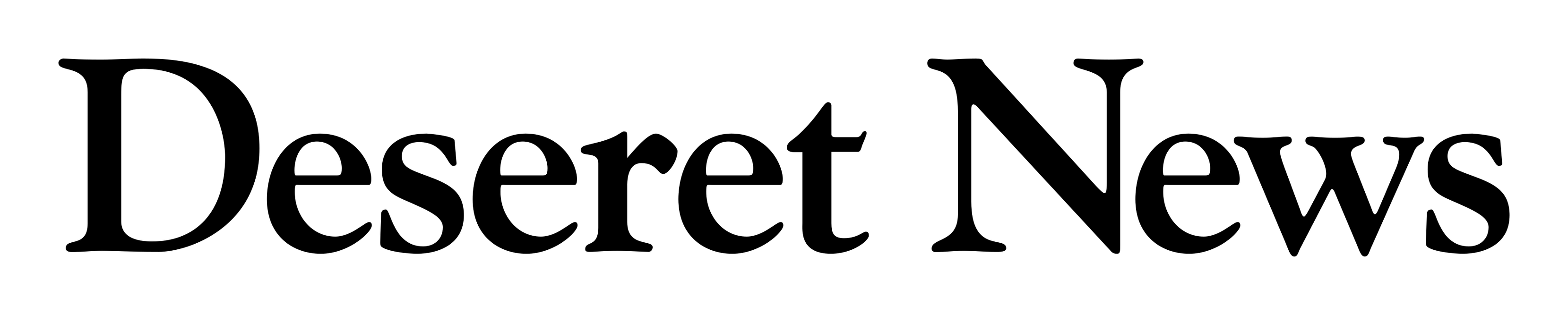 Deseret News logo on a transparent background