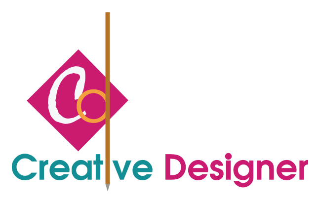Designer logo on a transparent background
