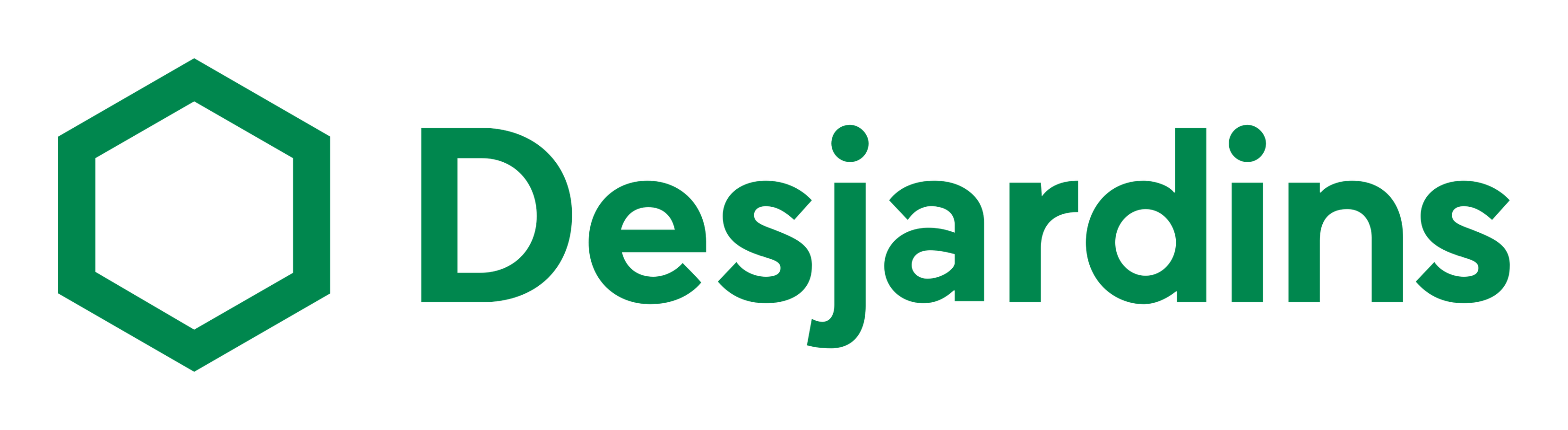 Desjardins logo on a transparent background