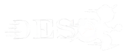 Deso logo, white wordmark version, on a transparent background
