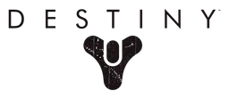 Destiny logo, black wordmark version, on a transparent background