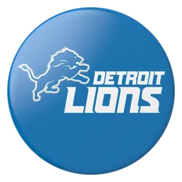 Detroit Lions logo, icon version, on a transparent background
