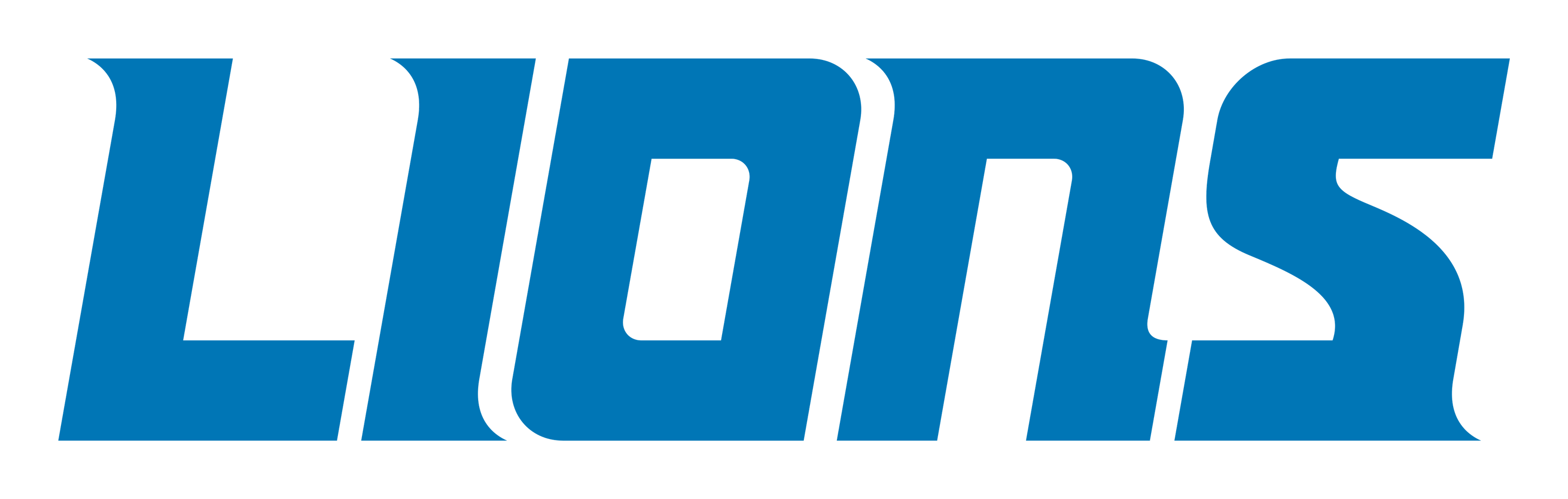 Detroit Lions logo on a transparent background