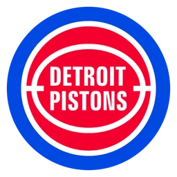 Detroit Pistons logo, icon version, on a transparent background