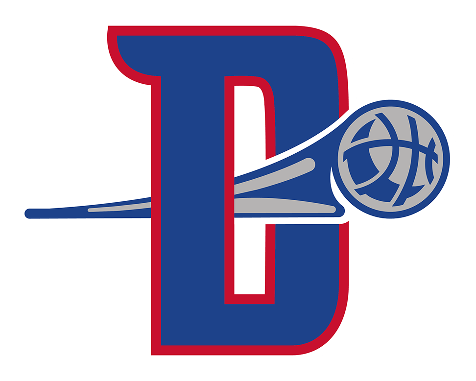 Detroit Pistons logo on a transparent background