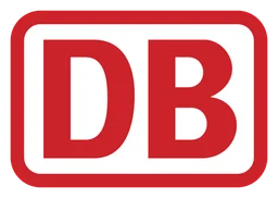 Deutsche Bahn logo, horizontal version, on a transparent background