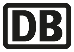 Deutsche Bahn logo, monochrome version, on a transparent background