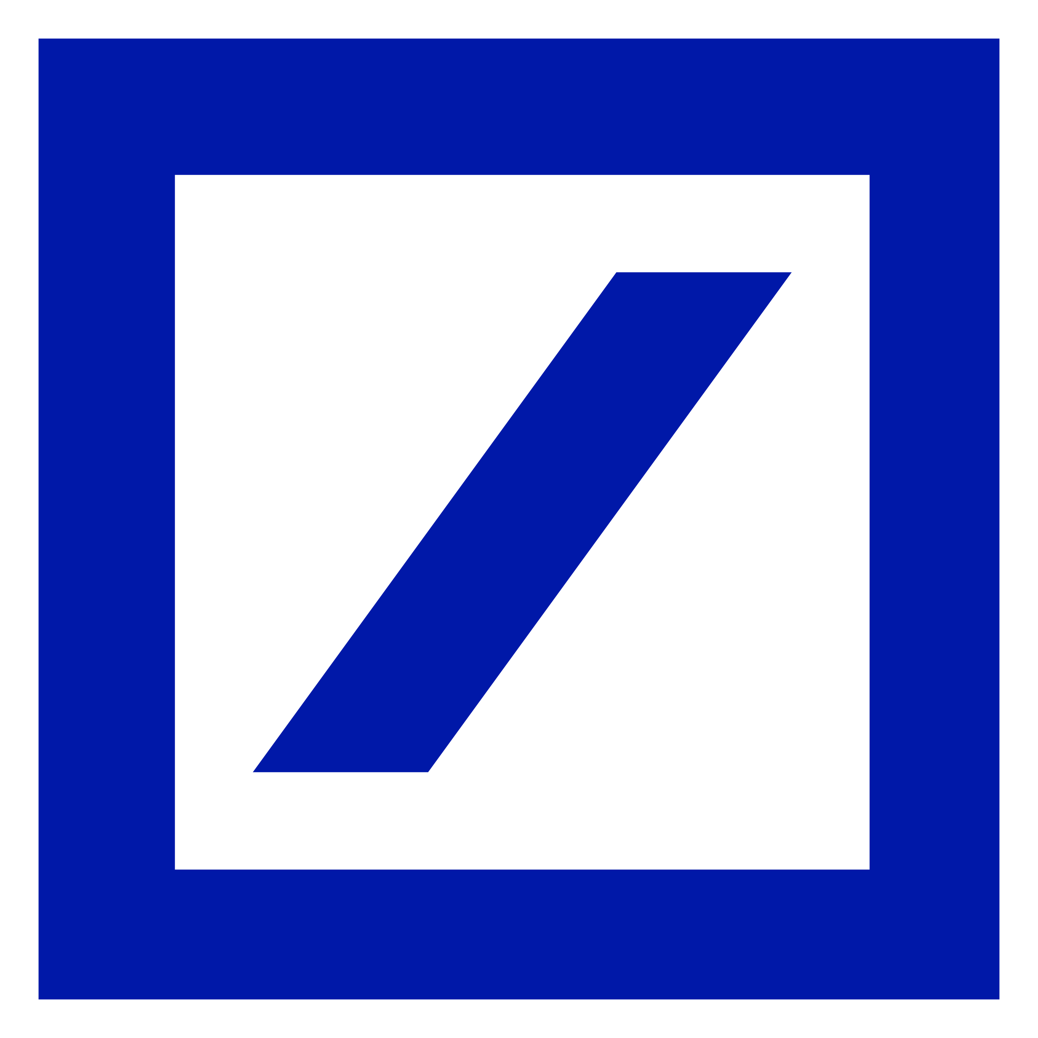 Deutsche Bank logo on a transparent background