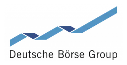 Logo da Deutsche Borse, versão horizontal, em fundo transparente