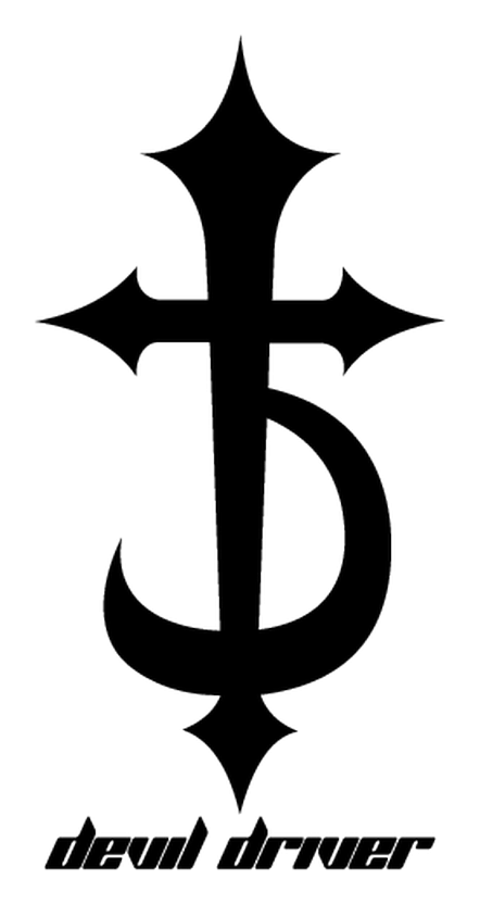 Devildriver logo, black version, on a transparent background