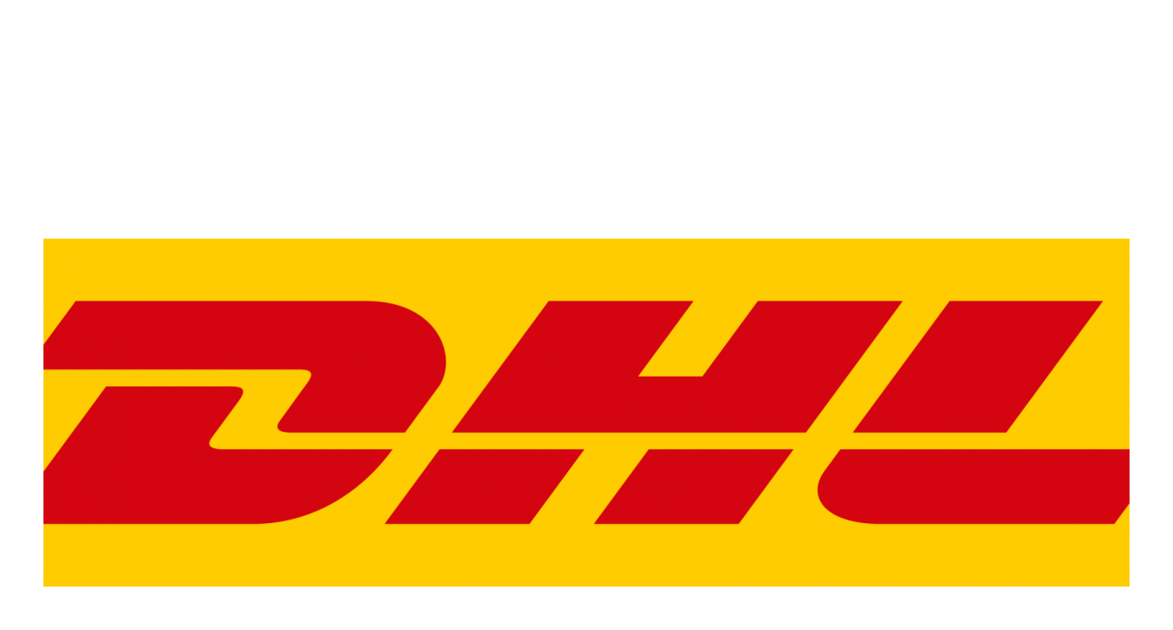DHL Com logo on a transparent background