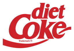 Logo Diet Coke, version horizontal, sur fond transparent