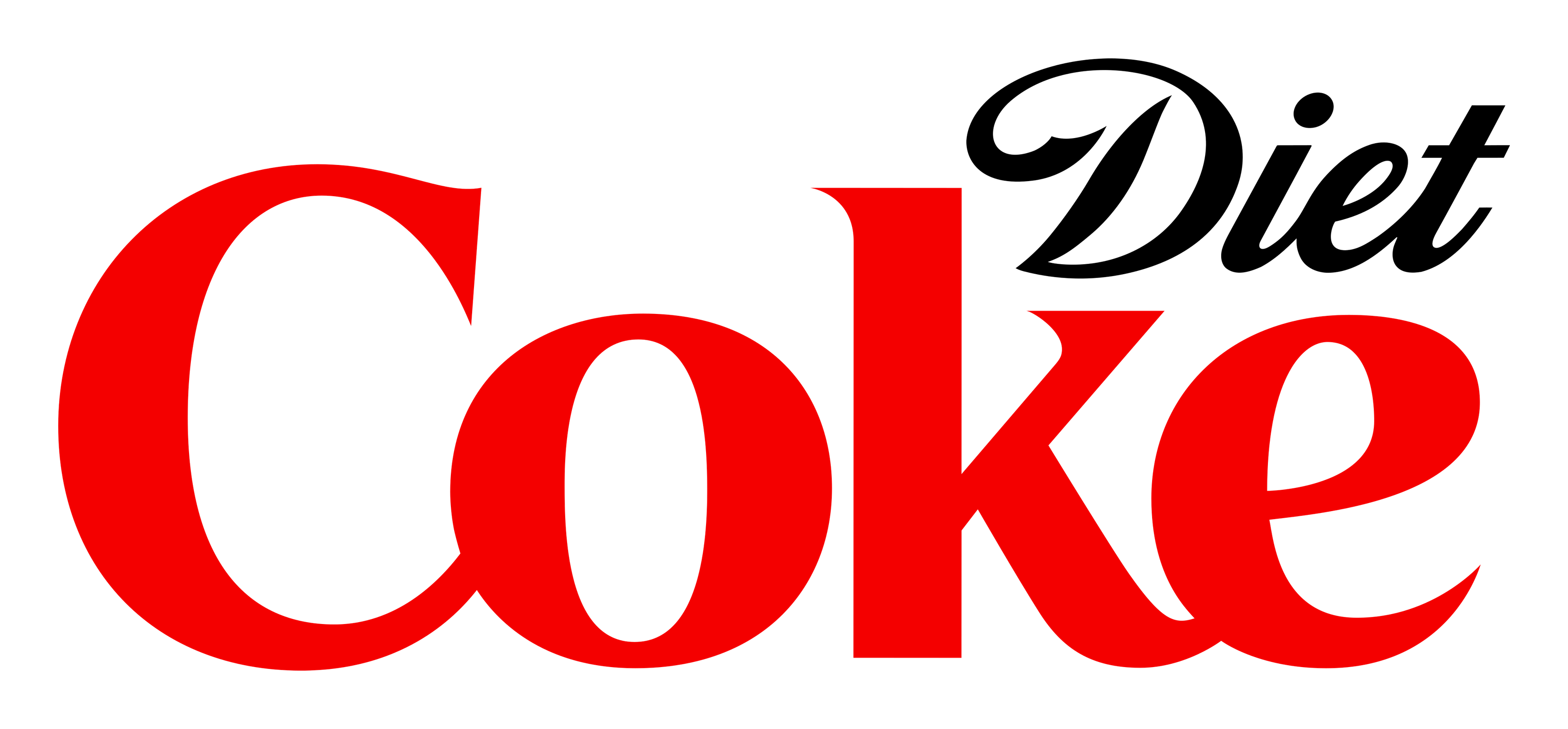 Logo Diet Coke sur fond transparent