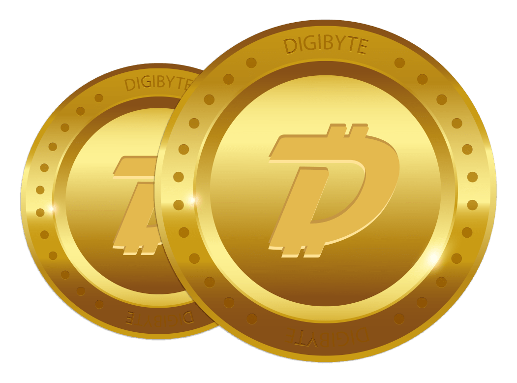Digibyte logo on a transparent background