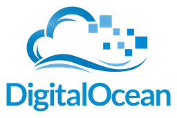 Digitalocean logo, horizontal version, on a transparent background